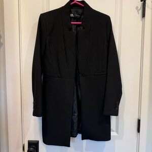 Zara black long blazer / NWOT
